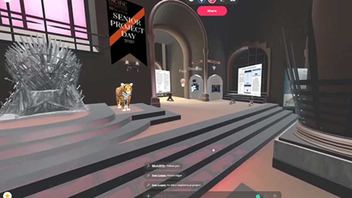 Screenshot of the Virtual Senior Project